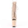 Pleaser - FLAMINGO1021 Plattformstiefel, Poledance Schuhe - Pole dance schuhe - Creme Product image